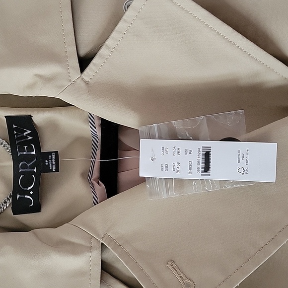 J. Crew New Icon Trench Coat #BF456- Vintage Khaki - Picture 12 of 12